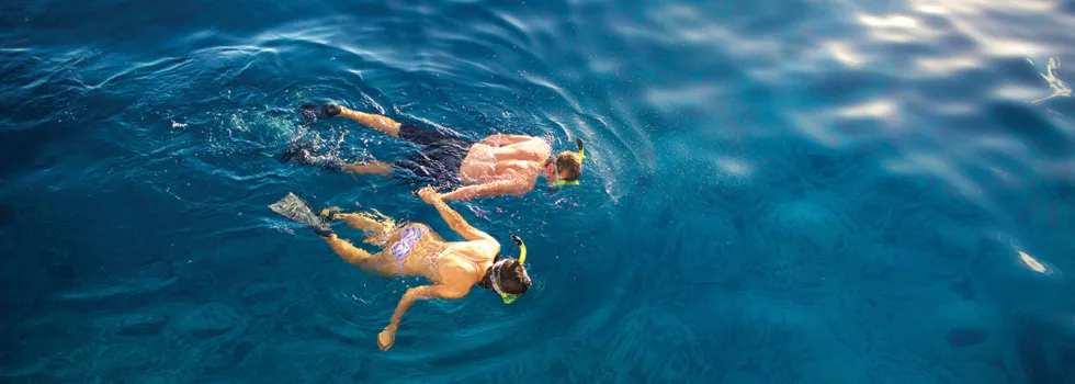 Snorkeling in molokini