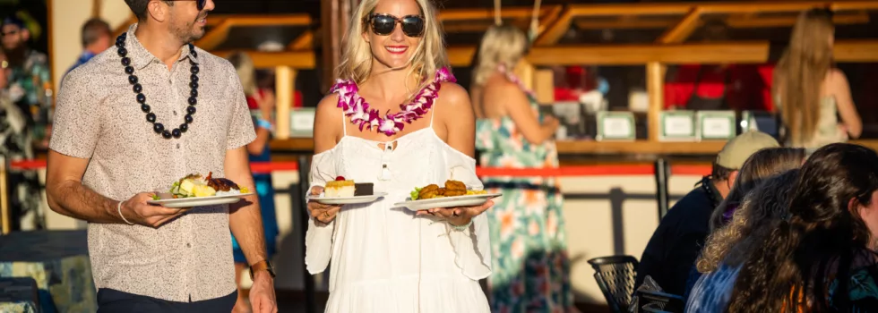 Luau dinner guests maui
