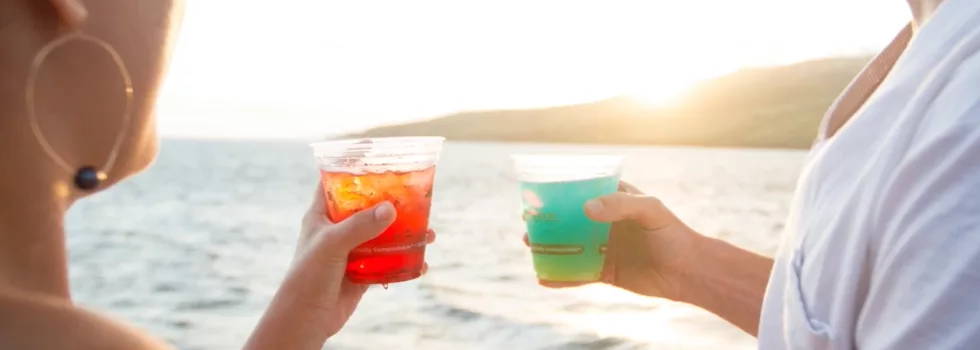 Cocktail on dolphin boat maui
