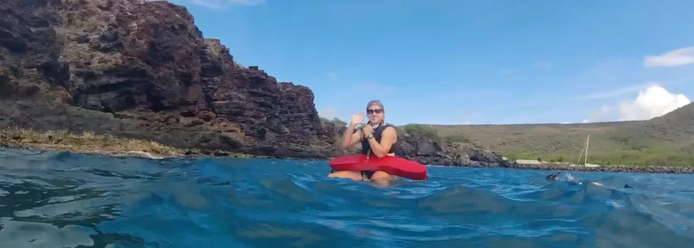 Snorkel at lanai boat harbor