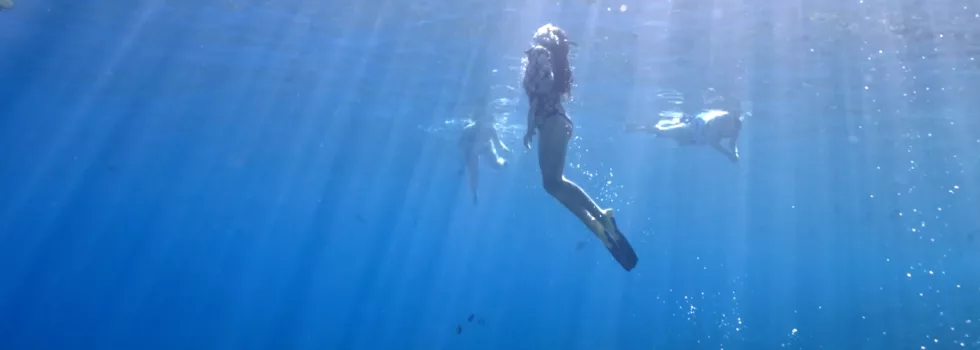 Snorkeling in molokini