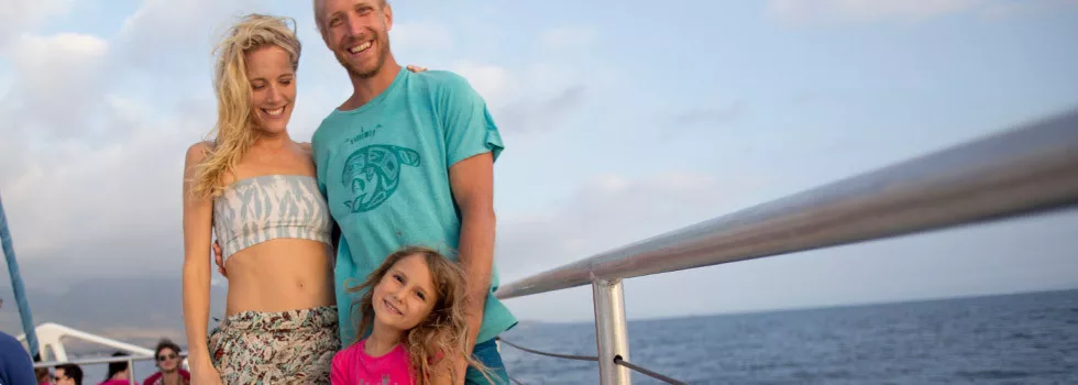Family-sunset-catamaran-maui