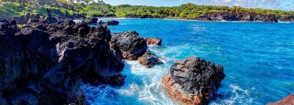 Maui hana rocky shores