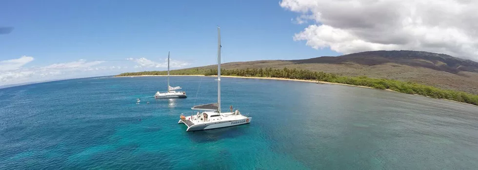 Maui lanai charter snorkel catamaran