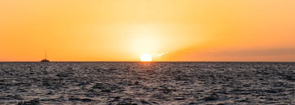 Sunset from lahaina catamaran