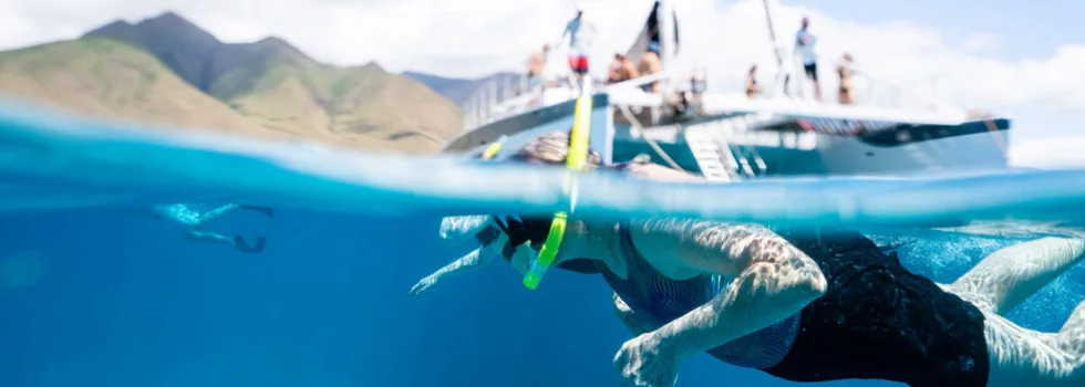 Lanai snorkeling catamaran lahaina