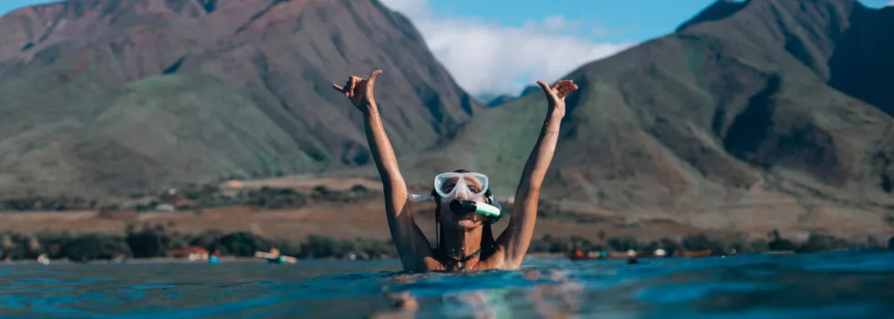West maui shaka snorkel girl