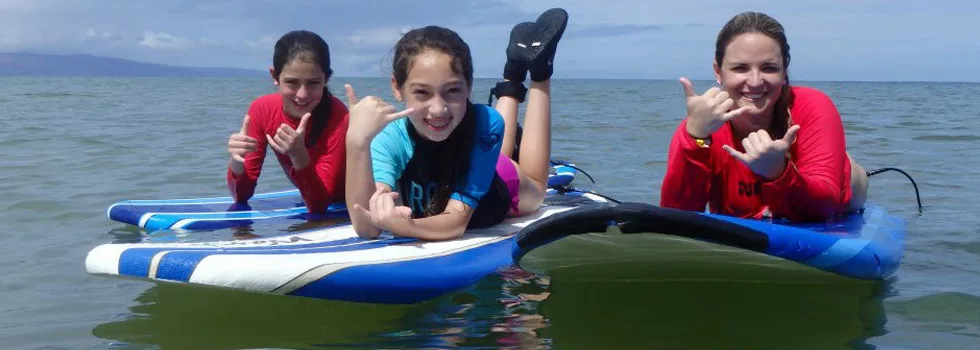 Surf lessons for kids maui