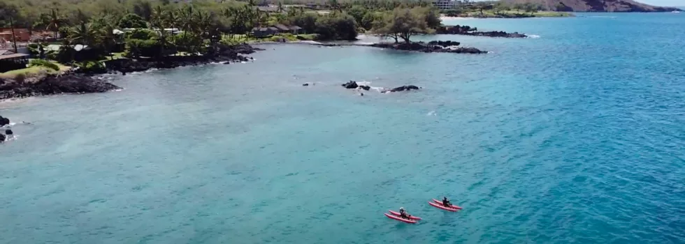 Water biking on maui
