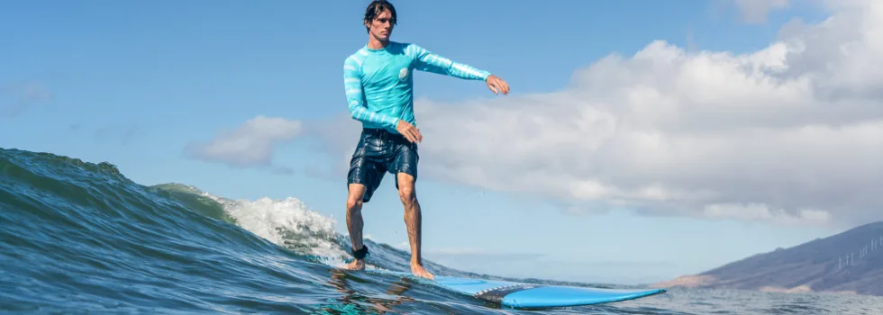 Surfing in wailea maui