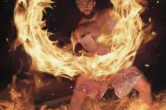 Mauka Warriors Luau Dinner Show: Hawaiian warrior fire show