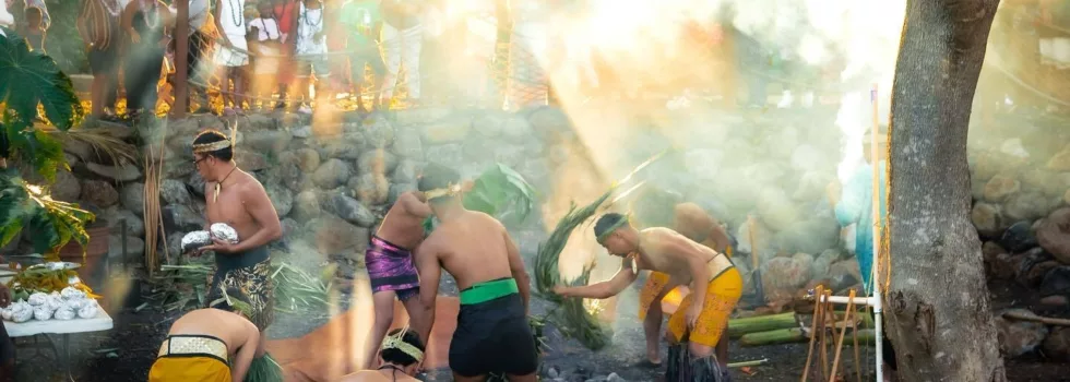 Building the imu oven luau