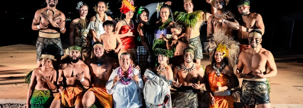Luau group photo