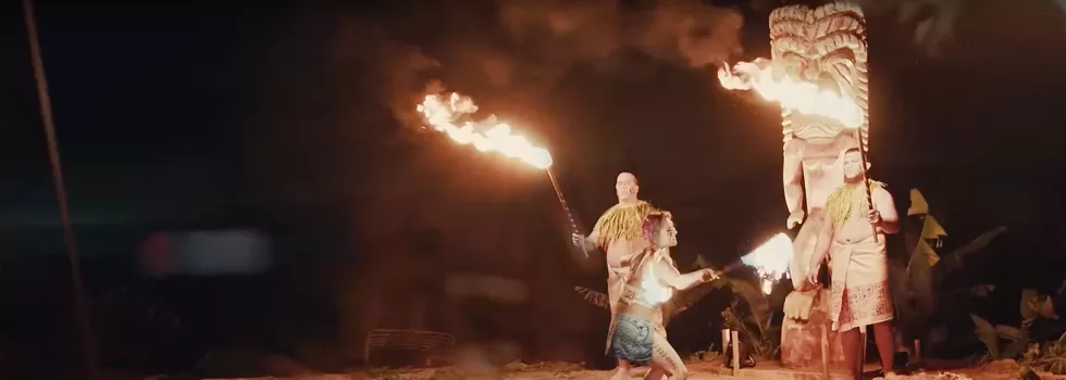 New oahu luau fire dancer