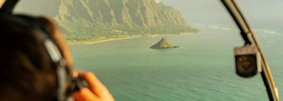Oahu private helicopter photography tour