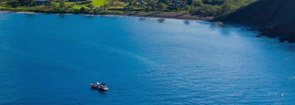 Kihei rigid inflatable boat anchored