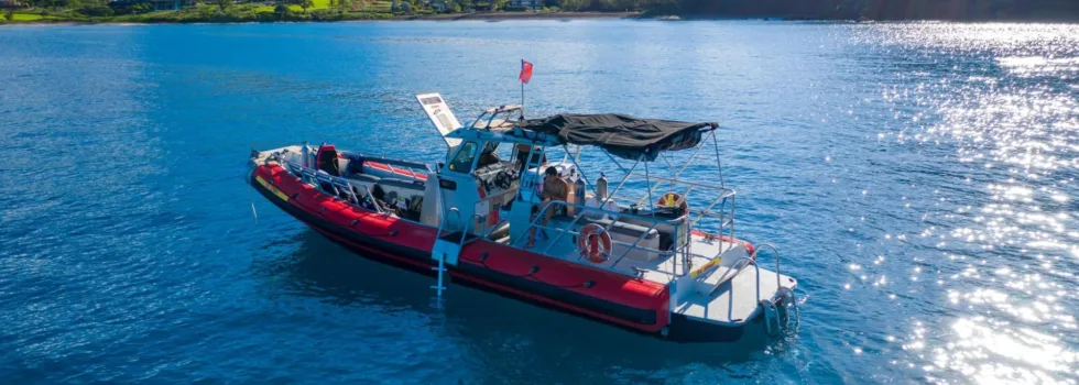 Kihei speedboat anchored
