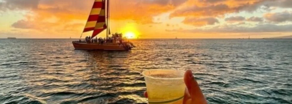 Sunset party boat waikiki