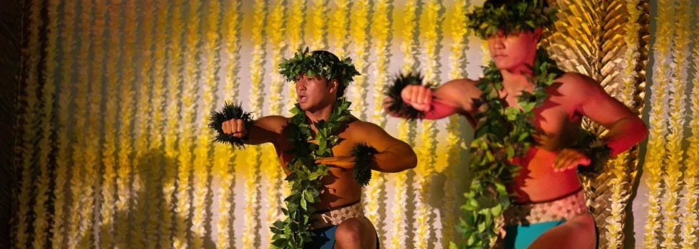 Male hula dancers