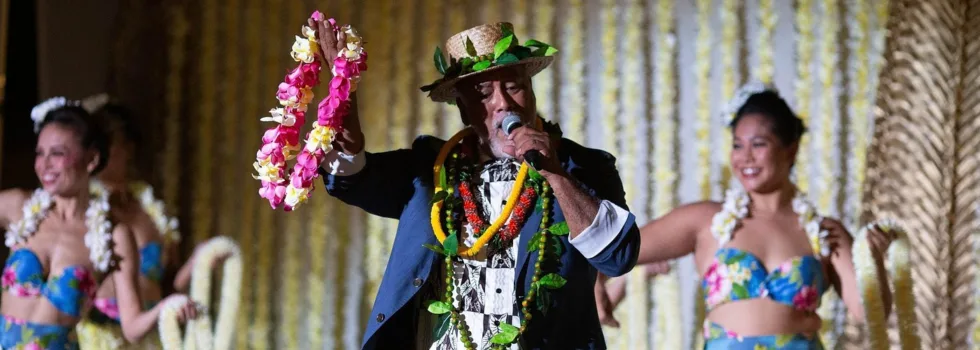 Waikiki luau host uncle