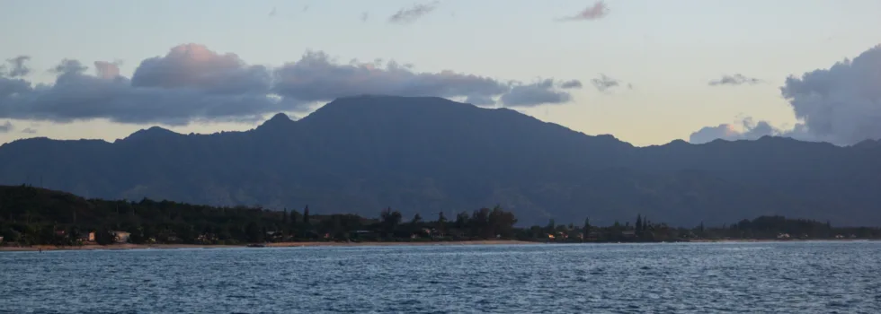 Mt kaala after sunset view