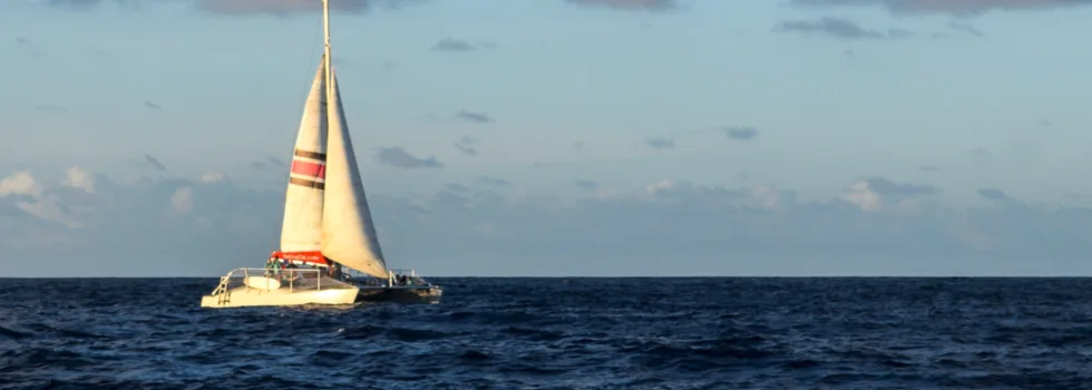 North shore catamaran sunset sailing