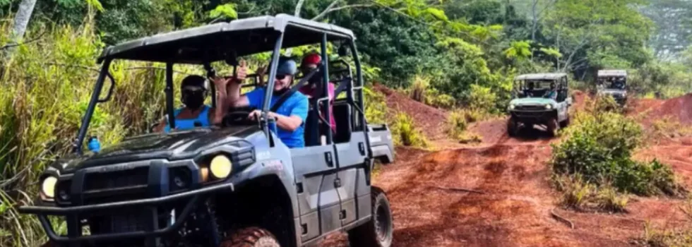 Utv on dirt road north shore oahu