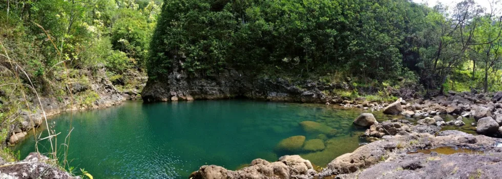 Swimming hole north shore stream