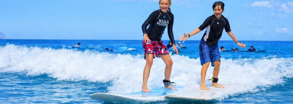 Learn to surf north shore