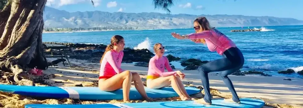 Puaena surf lesson