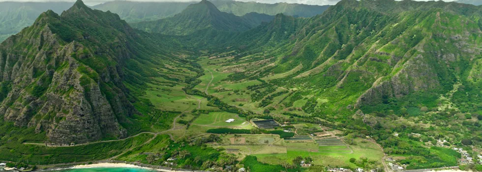 Oahu jurassic park helicopter tour