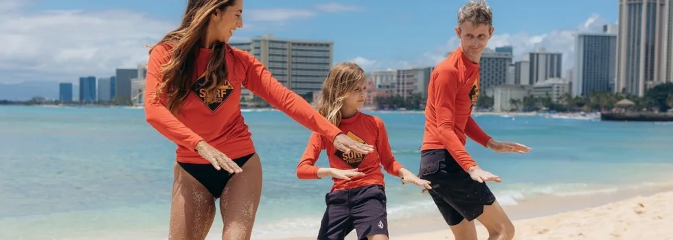 Waikiki surf land lesson