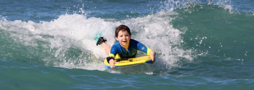 Kids boogie board lesson waikiki