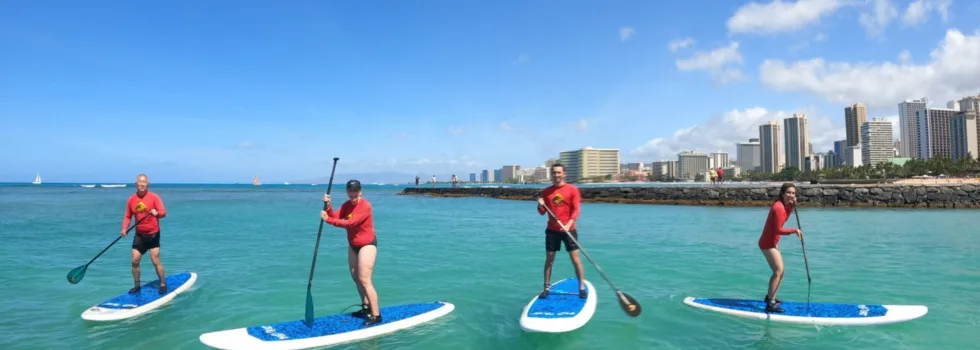 Family sup lesson waikiki