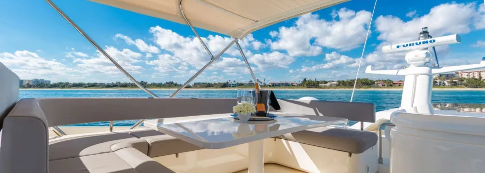 Waikiki private luxury yacht cockpit