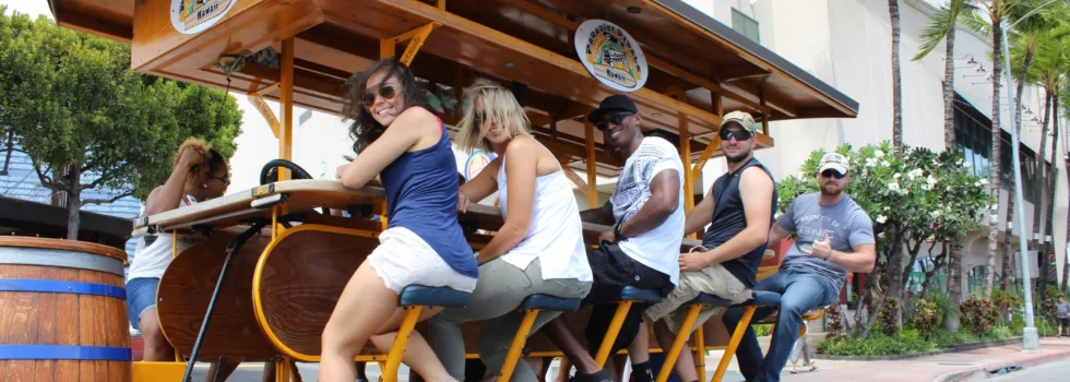 Beer bike art tour hawaii