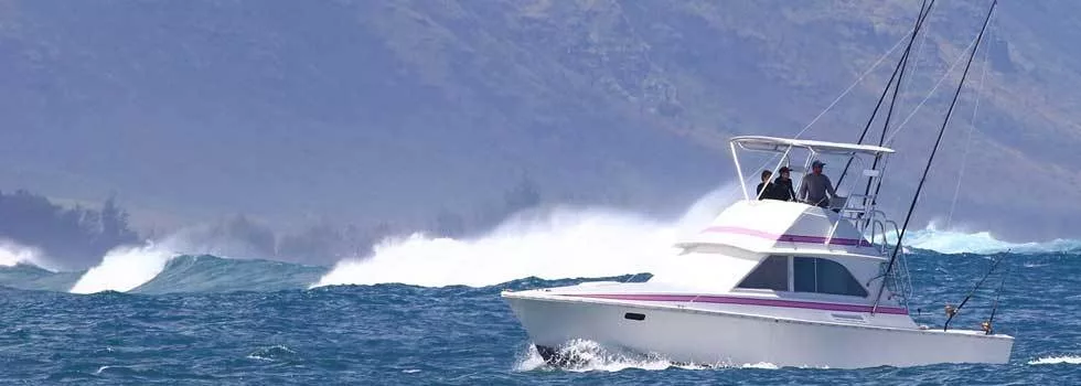 Deep sea fishing boat oahu