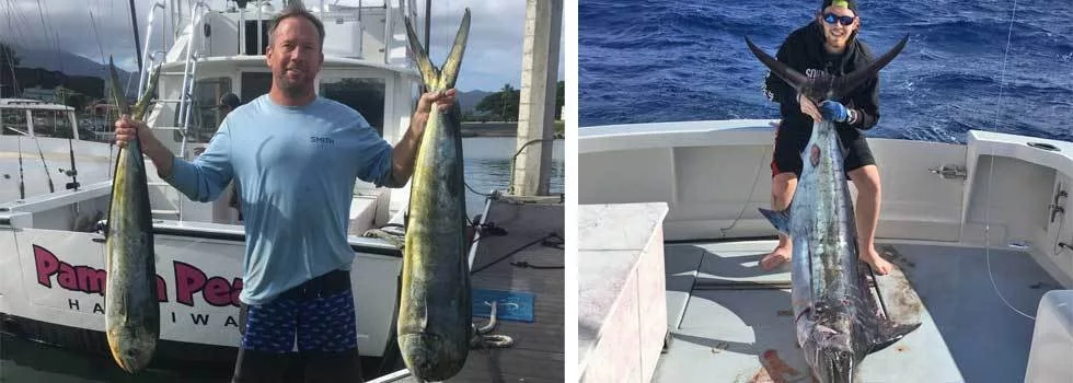 Marlin fishing boat oahu