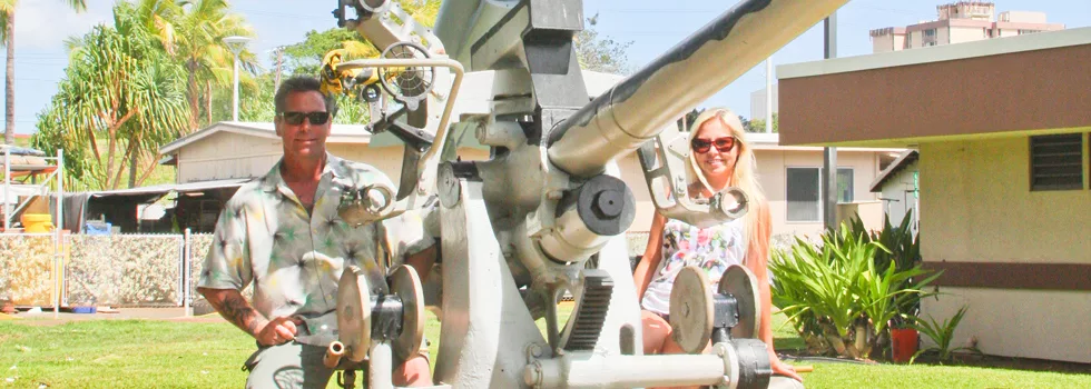 Pearl harbor gun tour