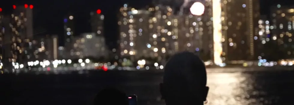 Fireworks in waikiki friday