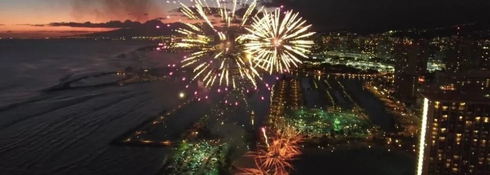 Fireworks in hawaii