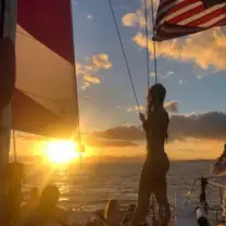 Sunset and Swim Waikiki Catamaran: Sunset catamaran swim waikiki