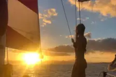 Sunset and Swim Waikiki Catamaran: Sunset catamaran swim waikiki