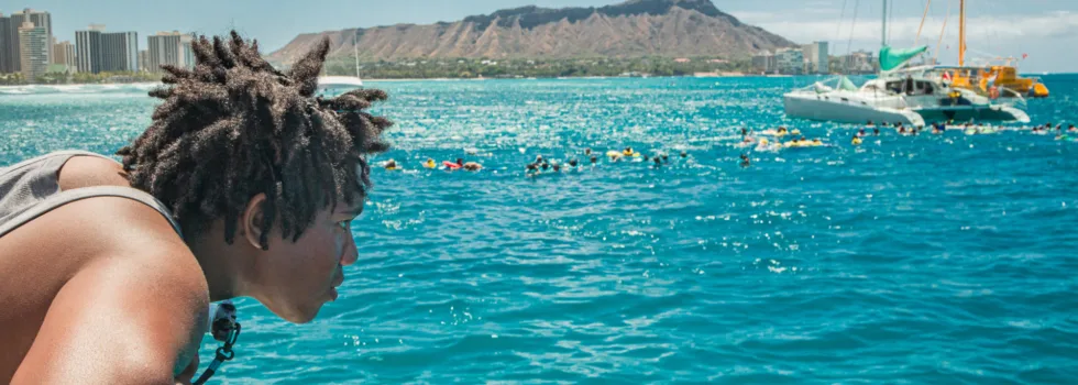 Turtle canyon snorkeling diamond head view
