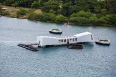 All Sites Pearl Harbor Tour: Oahu uss arizona aerial view