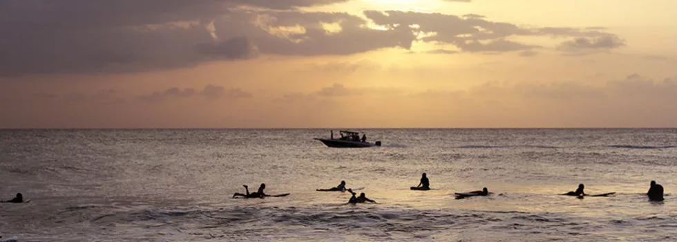 Rincon sunset surf puerto rico