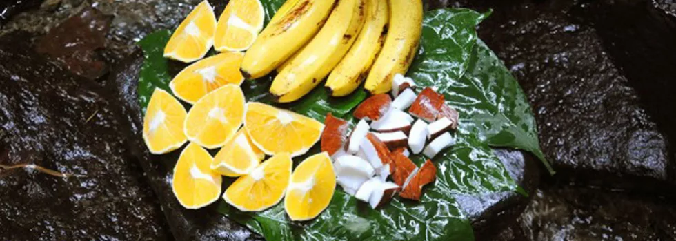 Snacks during zipline tour