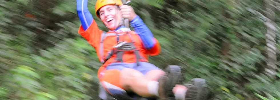 Zipline close up puerto rico