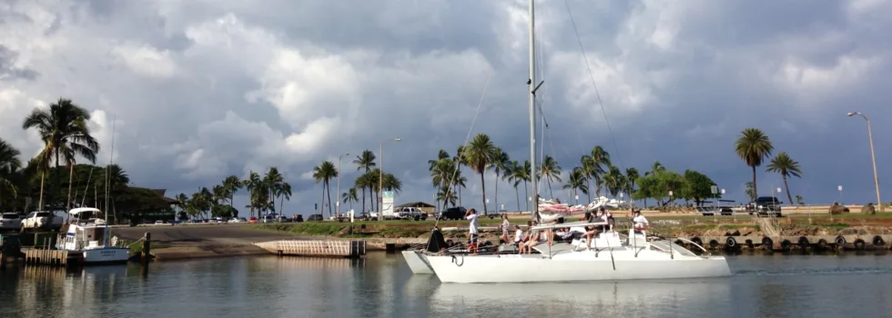Haleiwa sailing catamaran