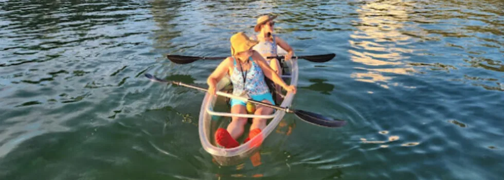 Clear kayak tour of haleiwa river